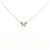 Autre Marque Au750 Schmetterlings-Diamantcollier Golden