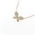Autre Marque Au750 Schmetterlings-Diamantcollier Golden - Ansicht 3