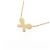 Autre Marque Au750 Schmetterlings-Diamantcollier Golden - Ansicht 4