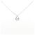 Autre Marque Collar de oro blanco K10 y diamantes Plata