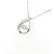 Autre Marque Collar de oro blanco K10 y diamantes Plata - vista 3