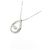 Autre Marque Collar de oro blanco K10 y diamantes Plata - vista 4