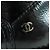 Botas curtas de couro CHANEL COCO Mark Boa Preto - vista 9