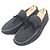Zapatos de conducir Louis Vuitton Monogram Denim Negro