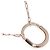 Tiffany & Co Collana con pendente Tiffany Lock Au750 con diamanti Rosa