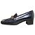 Décolleté mocassini Gucci Goatskin Feline Ginger Nero - vista 2