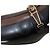 Décolleté mocassini Gucci Goatskin Feline Ginger Nero - vista 9