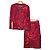 Leonard Fashion Flower Print No Collar Setup Red
