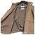 Giacca corta con cappuccio Moncler ROUZIC in misto lino Marrone - vista 4