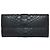 Portafoglio lungo Bottega Veneta in pitone Marrone Nero - vista 4