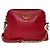 Autre Marque BLUE LABEL CRESTBRIDGE Leder-Schultertasche mit Kette Rot