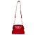 Autre Marque BLUE LABEL CRESTBRIDGE Leder-Schultertasche mit Kette Rot - Ansicht 7