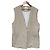 Autre Marque Gilet lungo in twill di cotone e canapa 1er Arrondissement Beige