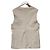 Autre Marque Gilet lungo in twill di cotone e canapa 1er Arrondissement Beige - vista 2