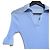 Autre Marque CABaN transparente Rippstrick-Bluse mit kurzen Ärmeln Blau - Ansicht 3
