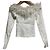 Autre Marque Snidel Off-Shoulder Fake Fur Docking Strickpullover Weiß - Ansicht 2
