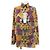 Autre Marque Camisa Vaporize Flower Preto Vermelho Laranja