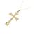 Autre Marque Au750 Cross Diamond Necklace Golden - view 3