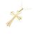 Autre Marque Au750 Cross Diamond Necklace Golden - view 4