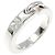 Anello Chaumet Lian Simple Motif Small in Oro Bianco 750 e Diamanti Misura 9