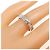Anello Chaumet Lian Simple Motif Small in Oro Bianco 750 e Diamanti Misura 9 - vista 5