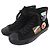 Baskets montantes Louis Vuitton Tattoo line Alps emblem Canvas Noir
