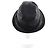 Sombrero de piel de vaca Gucci Guccissima GGPattern Negro - vista 3