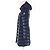Moncler HERMINE Nylon-Daunenmantel Blau Marineblau - Ansicht 2