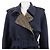 Fendi FF Zuccha Monogram Wool Silk Coat Brown Blue Navy blue - view 2