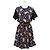 Abito in seta Louis Vuitton Monogram con stampa floreale Nero Multicolore Blu navy