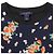 Abito in seta Louis Vuitton Monogram con stampa floreale Nero Multicolore Blu navy - vista 7