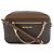 Michael Kors Jet Set PVC Schultertasche Braun
