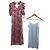 Autre Marque LILY BROWN Vestido largo con estampado floral Roja
