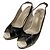 Autre Marque Sandales à talons hauts en python GINZA Kanematsu Marron Noir