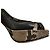 Autre Marque Sandales à talons hauts en python GINZA Kanematsu Marron Noir - vue 19