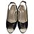 Autre Marque Sandales à talons hauts en python GINZA Kanematsu Marron Noir - vue 2