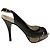 Autre Marque Sandales à talons hauts en python GINZA Kanematsu Marron Noir - vue 7