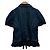 Autre Marque PINK HOUSE Denim Kurzarm-Hemdjacke mit Rüschen Blau - Ansicht 2