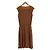 Autre Marque Tocca ärmelloses Kleid mit Schleife und Raffung Braun - Ansicht 2