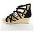 Autre Marque PINK HOUSE Espadrille Gladiator Sandalen Schwarz - Ansicht 2
