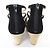 Autre Marque PINK HOUSE Espadrille Gladiator Sandalen Schwarz - Ansicht 3