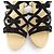 Autre Marque PINK HOUSE Espadrille Gladiator Sandalen Schwarz - Ansicht 4