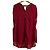 Autre Marque Túnica transparente sem mangas LOVELESS Marrom Bordeaux