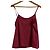Autre Marque Túnica transparente sem mangas LOVELESS Marrom Bordeaux - vista 10