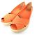 Tory Burch FILIPA Espadrille Wedge Pumps Naranja