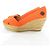 Tory Burch FILIPA Espadrille Wedge Pumps Naranja - vista 2