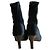 Autre Marque GINZA Kanematsu Velours- Stiefeletten Schwarz - Ansicht 3