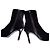 Autre Marque GINZA Kanematsu Velours- Stiefeletten Schwarz - Ansicht 6