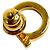 Salvatore Ferragamo Gancini Ohrringe Golden - Ansicht 2