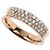 Autre Marque Anello in oro rosa Au750 e diamanti D'oro